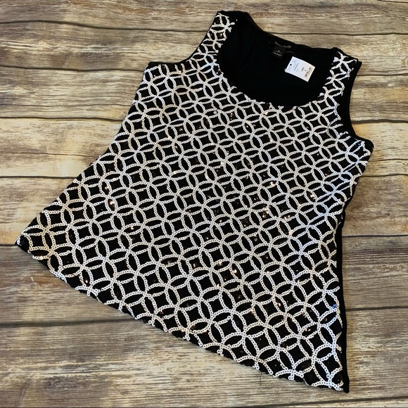 NWT White House Black Market sequin tank top